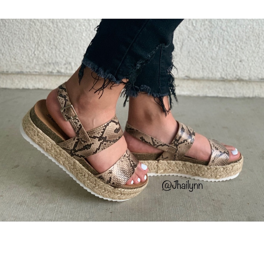 Python espadrille sandal - Picture 5 of 5